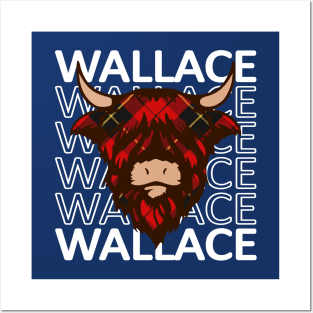 Clan Wallace - Hairy Coo Posters and Art